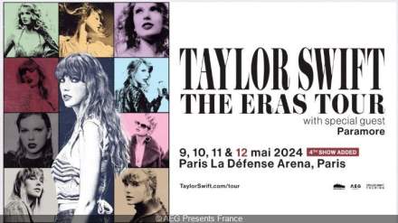 Concert de Taylor Swift Paris la Defense Arena