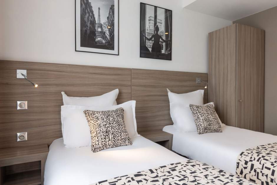 Chambre twin Best Western Porte de Versailles, hôtel proche du Parc Exposition Porte de Versailles palais des congrès
